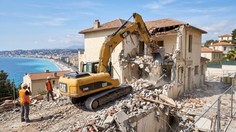 Démolition à Nice par Sud Démolition