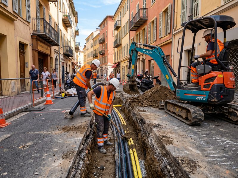 VRD (Voirie et Réseaux Divers) à Nice par Sud Démolition